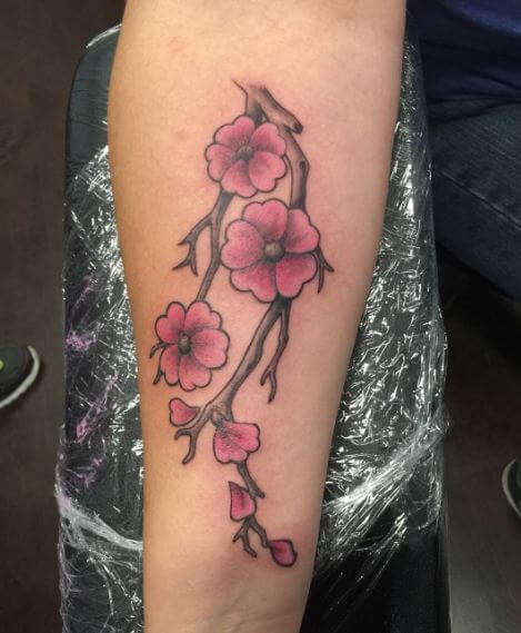Significado de los tatuajes de flor de cerezo