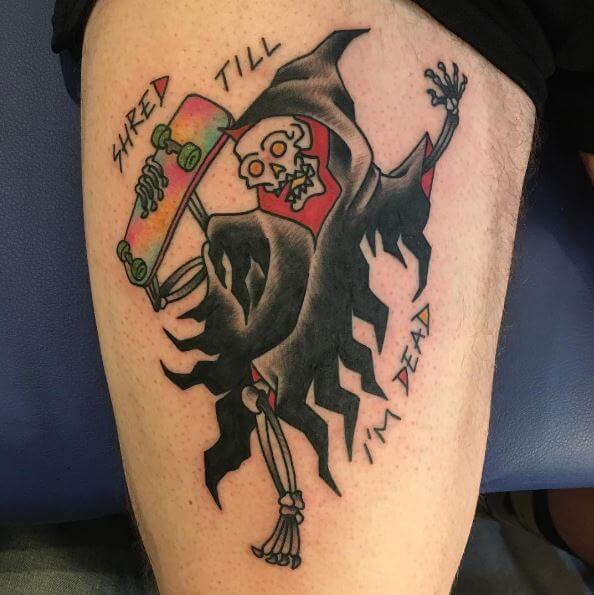 Diseños e ideas divertidos de tatuajes de Grim Reaper