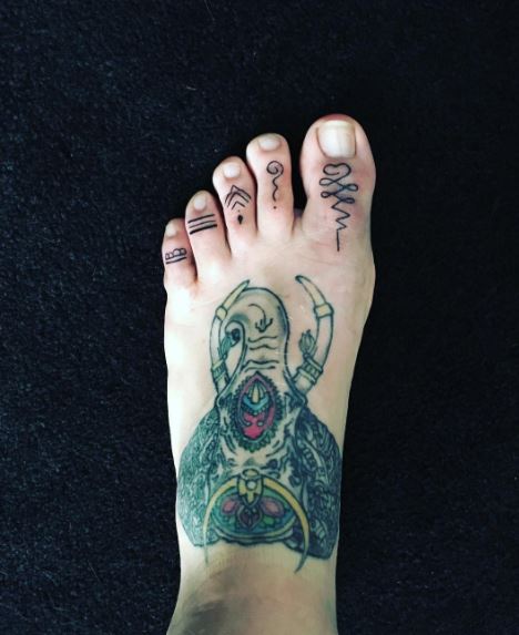 Diseño e ideas de tatuajes de dedos del pie más populares