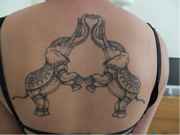 Fotos de tatuajes de elefantes adorables