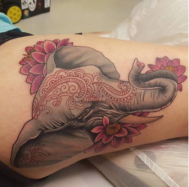 Definición de tatuajes de elefante