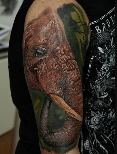 Tatuaje De Elefante Japonés