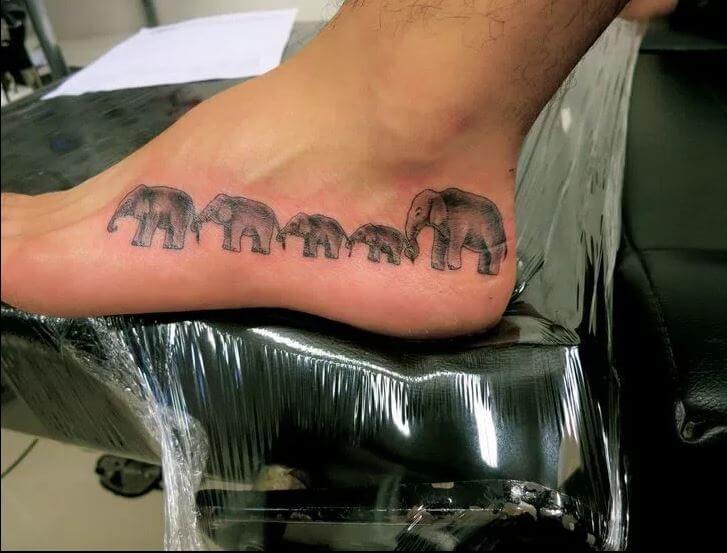 Tatuajes De Elefantes En El Pie