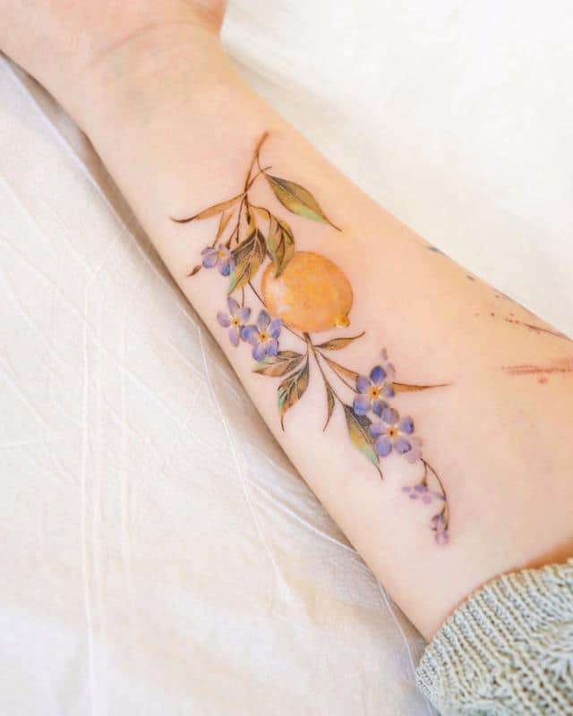 Los diseños de tatuajes de frutas y verduras más lindos 5