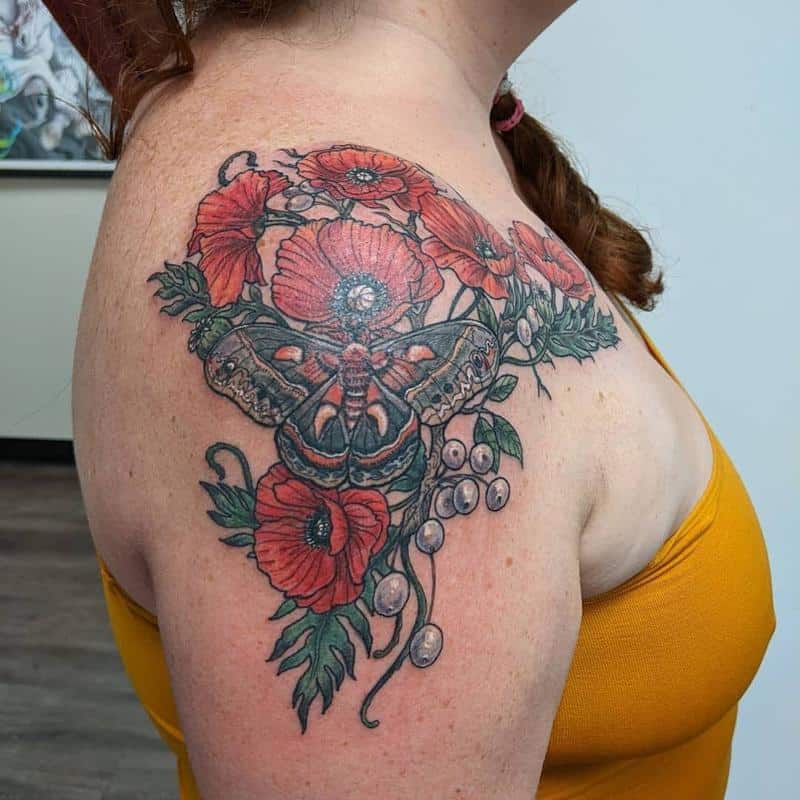 Rosa roja tatuajes 2