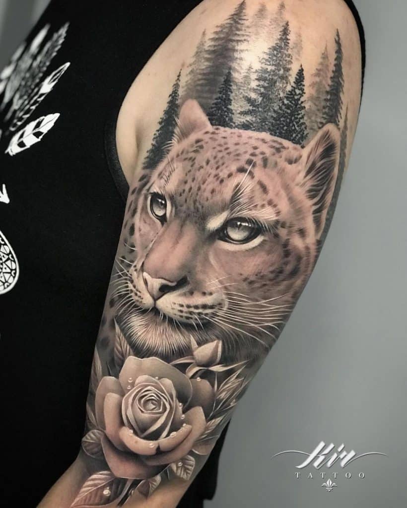 Tatuaje de cabeza de tigre