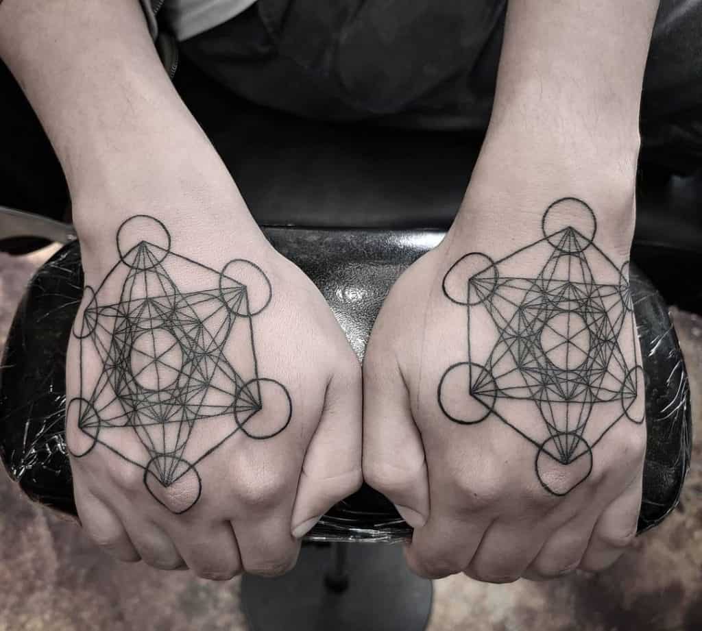 Cubo de Metatron tatuajes 2