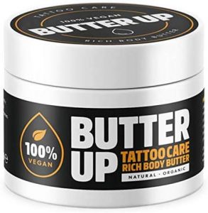 La manteca corporal rica en cuidado de Butter Up Tattoo puede ser un poco costosa, pero a los usuarios les encanta esto