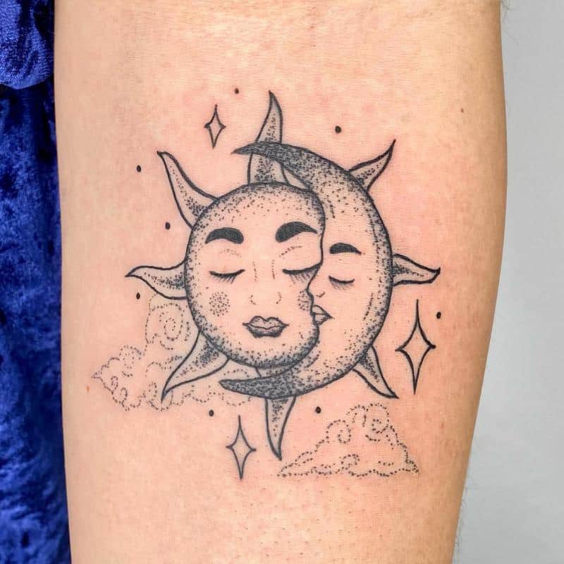 Significado del tatuaje del sol y la luna