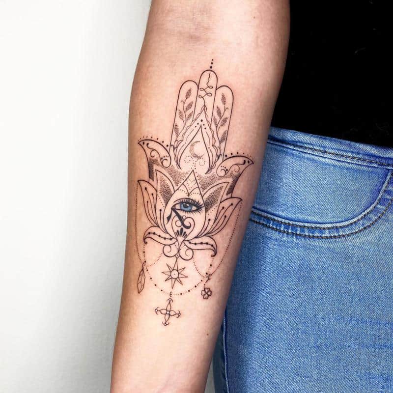 Significado del tatuaje Hamsa