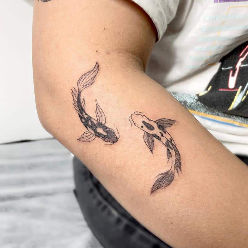 Significado del tatuaje de pez koi