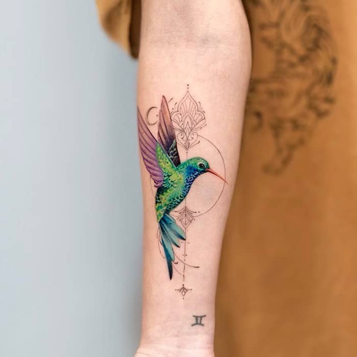 Significado del tatuaje del colibrí