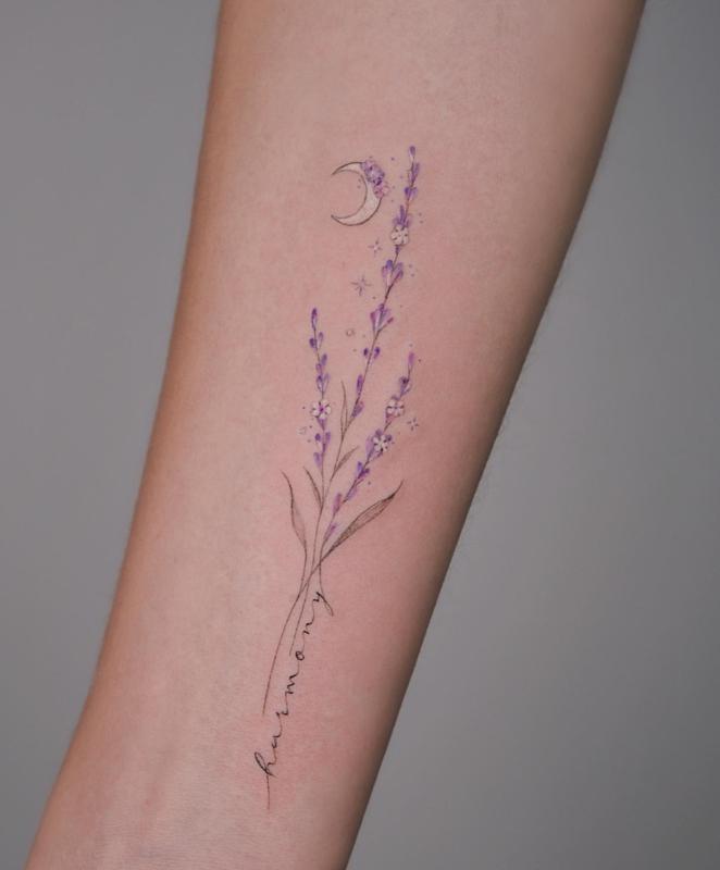 Significado del tatuaje de lavanda