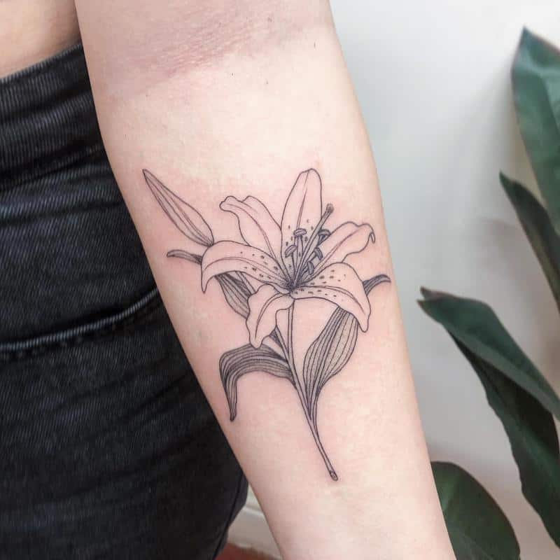 Significado del tatuaje de lirio