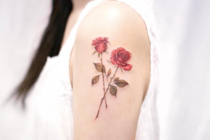 Significado del tatuaje de rosa