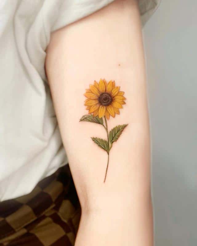 Significado del tatuaje de girasol