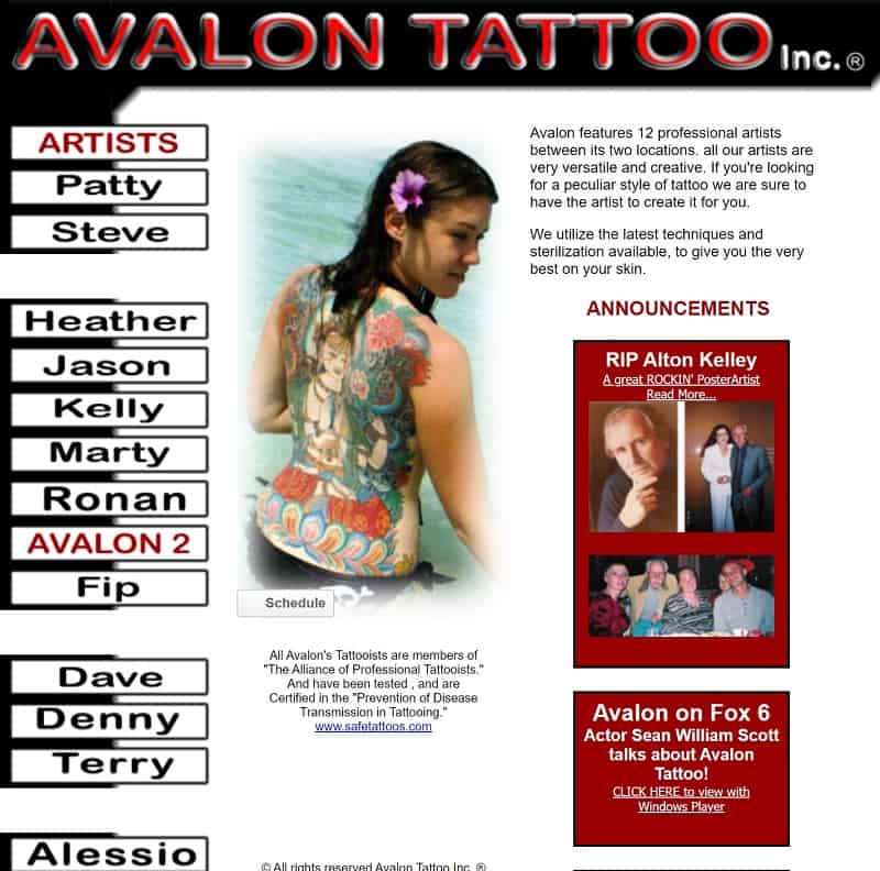 Archivo AvalonTattoo.com