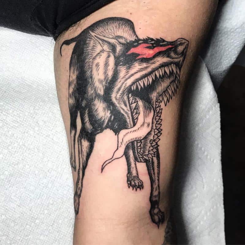 Tatuaje de la bestia de la oscuridad 2