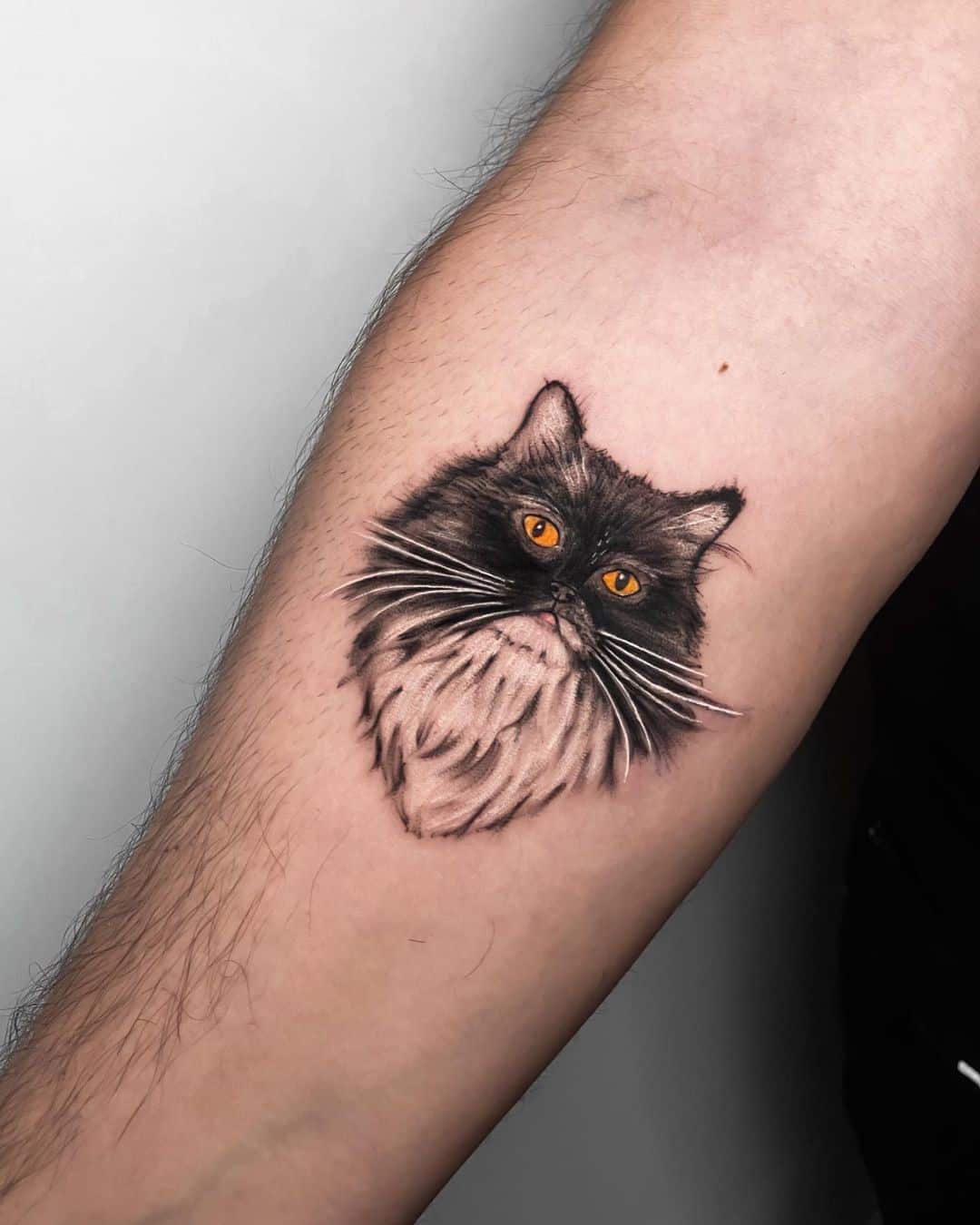 Ideas pequeñas del tatuaje del gato negro