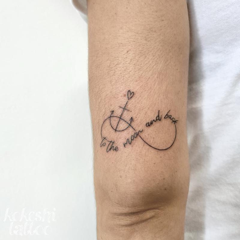 Tatuaje de ancla infinito 2