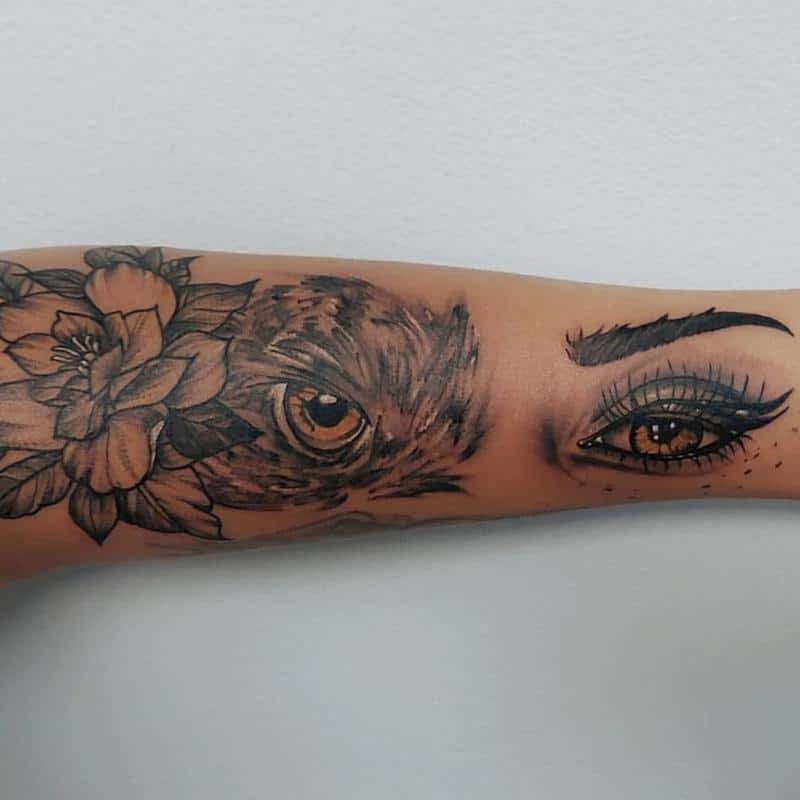 Tatuaje de ojos de buho 1