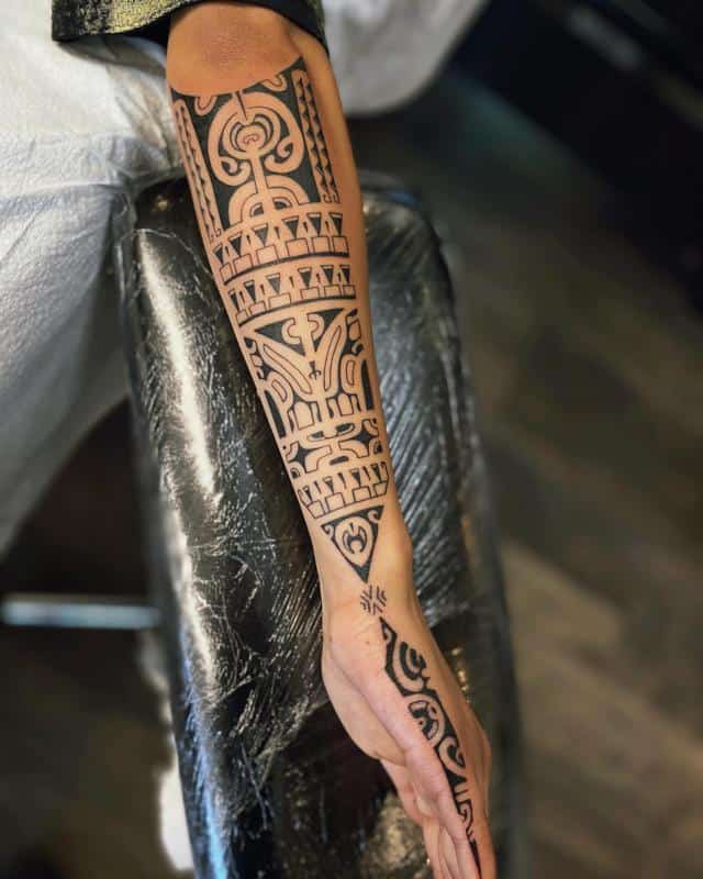 Brazo Diseños de tatuajes polinesios 1