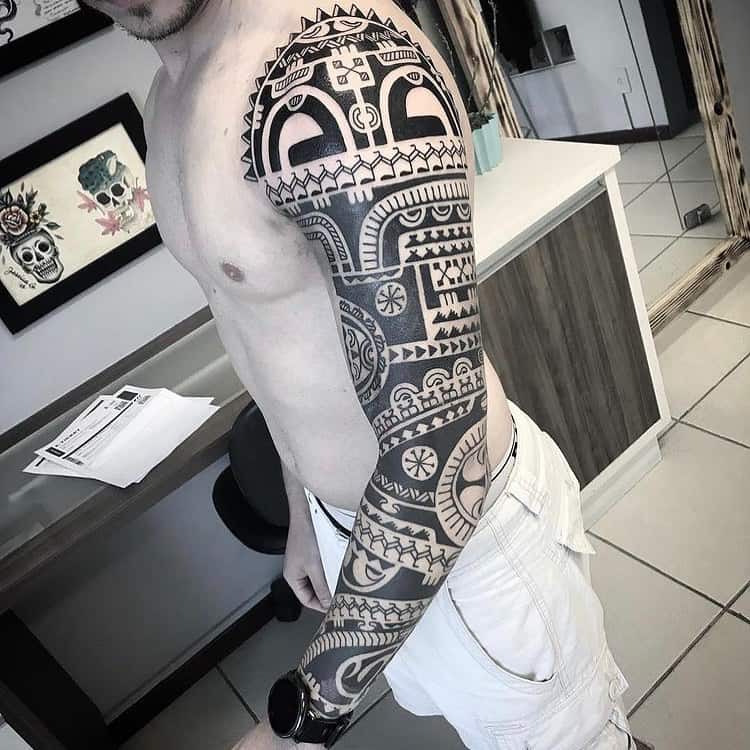 Brazo Diseños de tatuajes polinesios 4