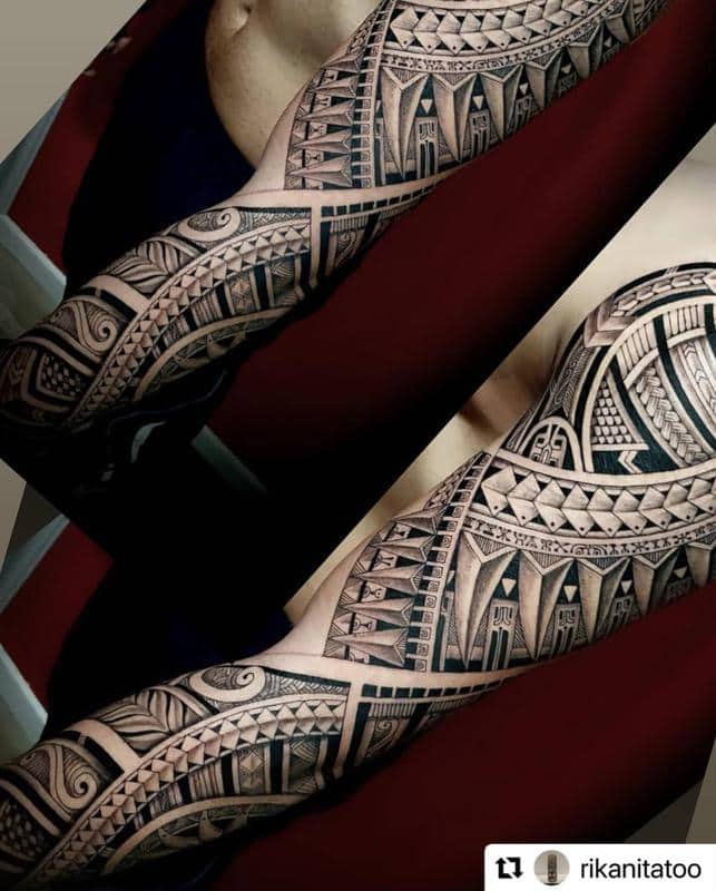 Diseños de tatuaje de punta de lanza polinesia 3