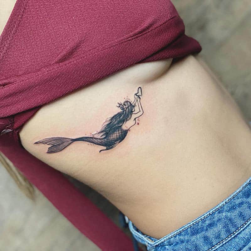 Sirena Océano Tatuaje 3