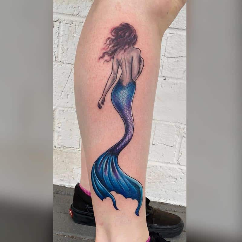 Sirena Océano Tatuaje 4