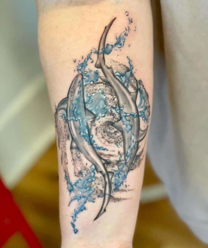 Tiburón Océano Tatuaje 2