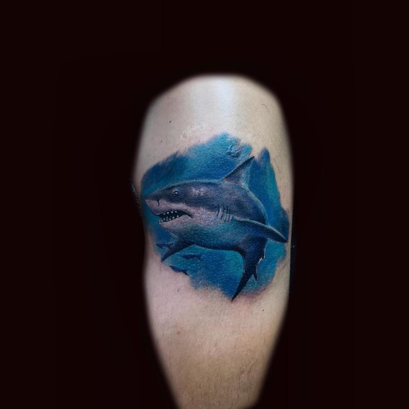 Tiburón Océano Tatuaje 3