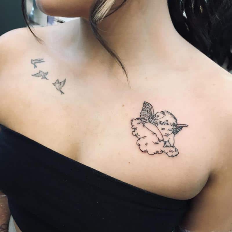 Tatuajes de querubines clásicos 1