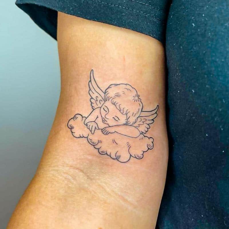 Tatuajes de querubines clásicos 2