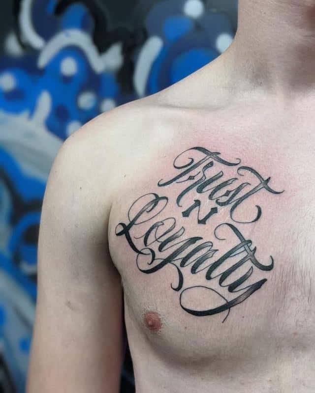 Lealtad Pecho Tatuaje 1