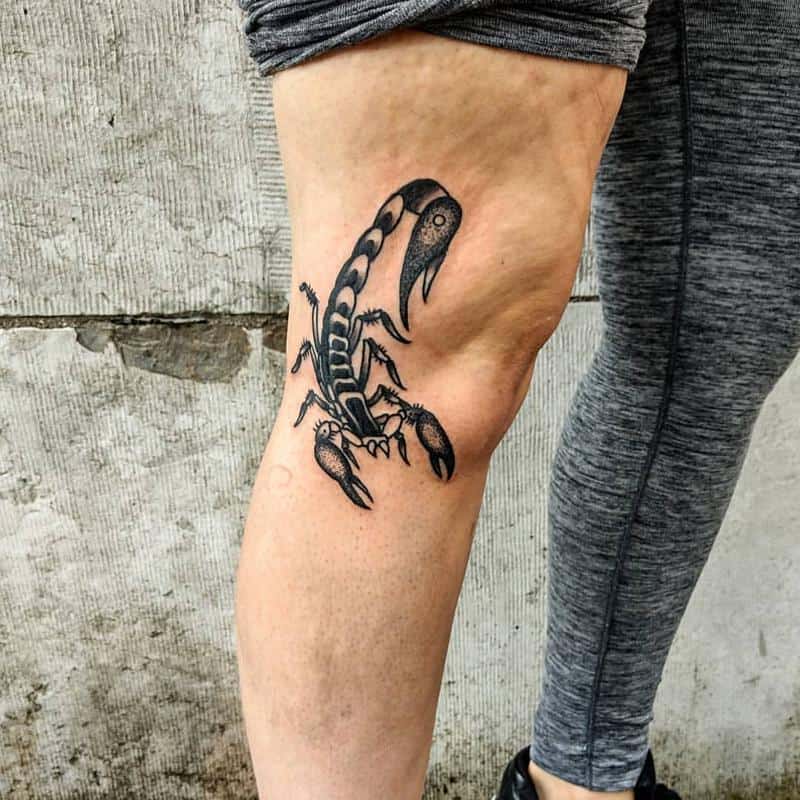 Tatuaje de rodilla animal 1