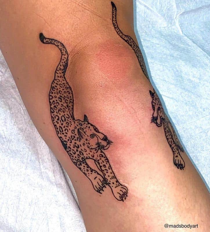 Tatuaje de rodilla animal 2