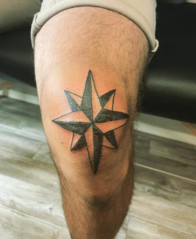 tatuajes de estrellas en la rodilla 1