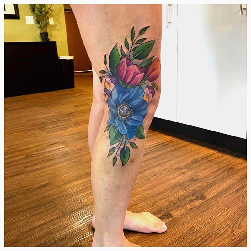 Tatuaje de rodilla lateral 2