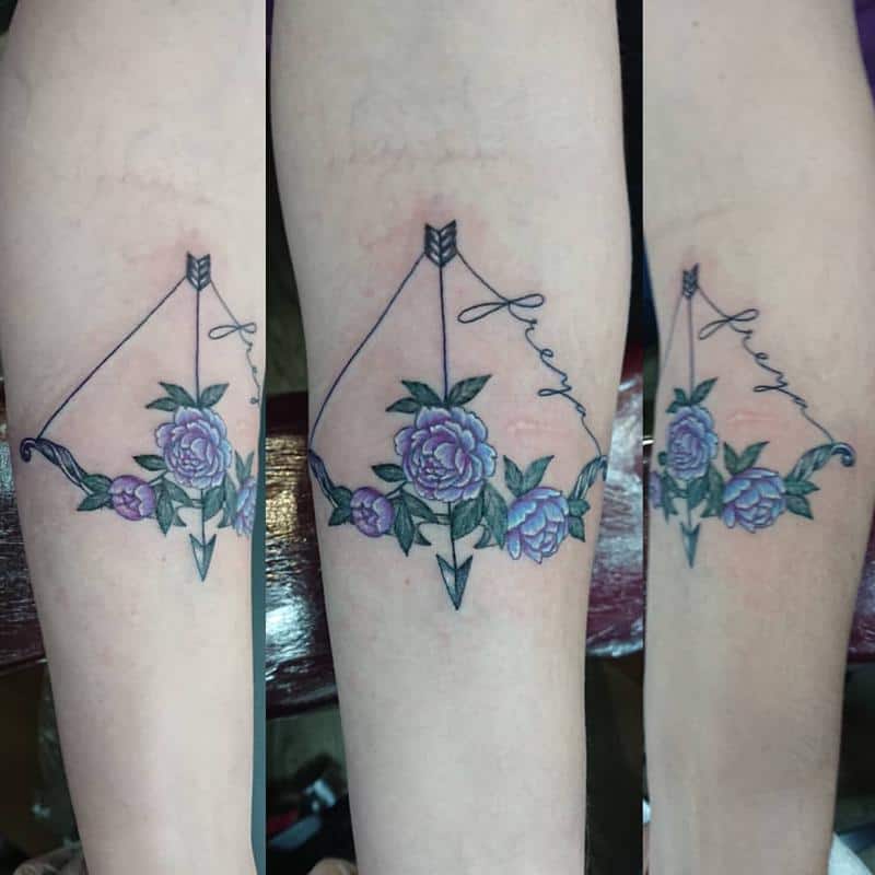 Tatuajes de flores de Sagitario 1