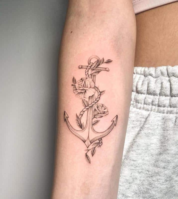 El diseño del tatuaje del ancla 1