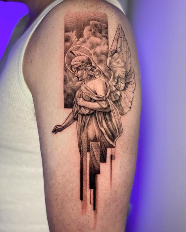 El diseño del tatuaje del ángel 2