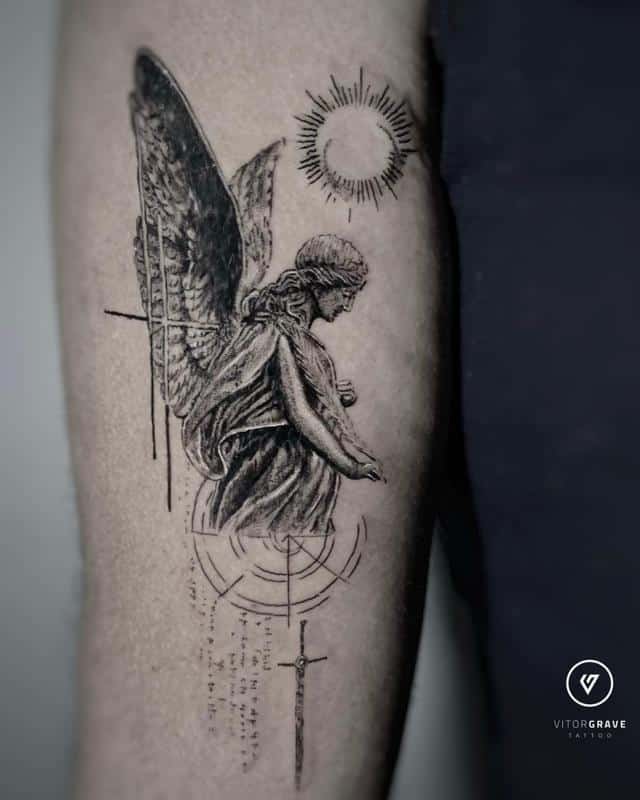 El diseño del tatuaje del ángel 4