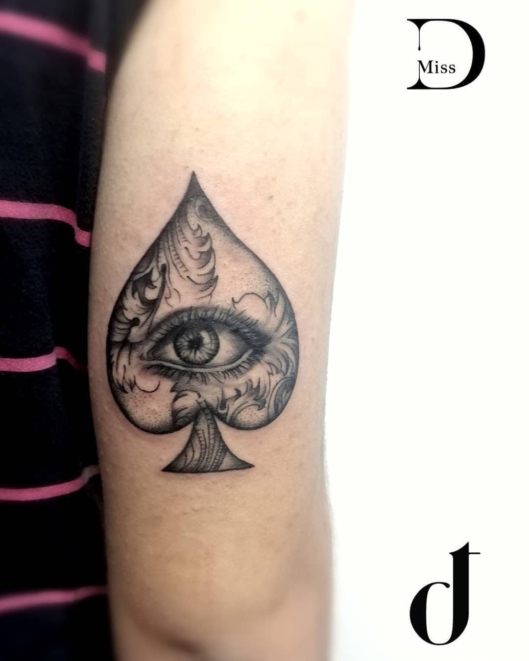 Ojo Ace Tatuaje Tinta Negra 