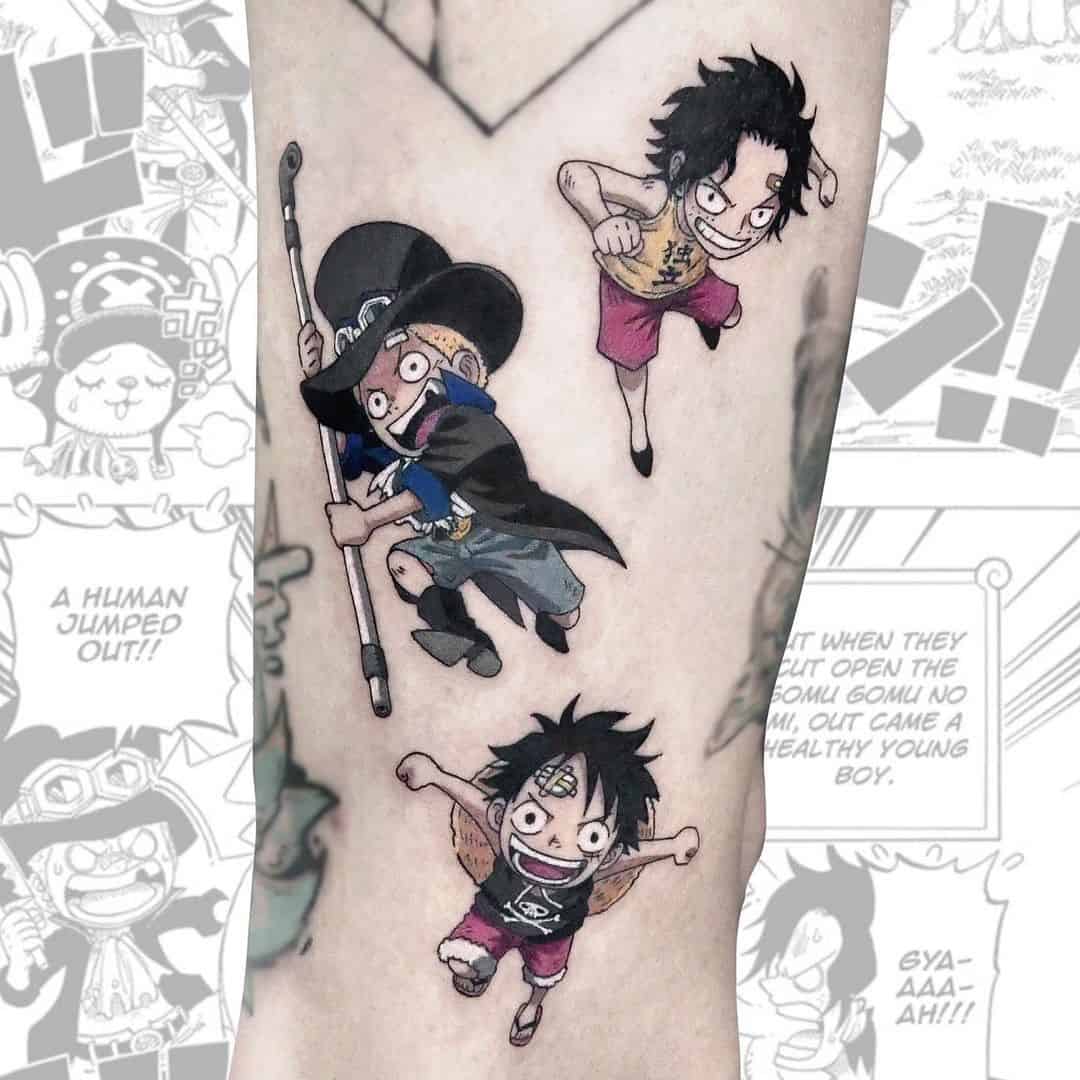 Ace tatuaje de una pieza