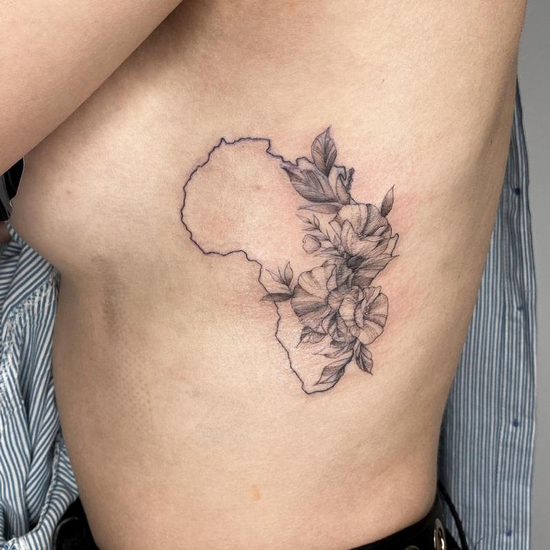 Tatuaje continente africano 2