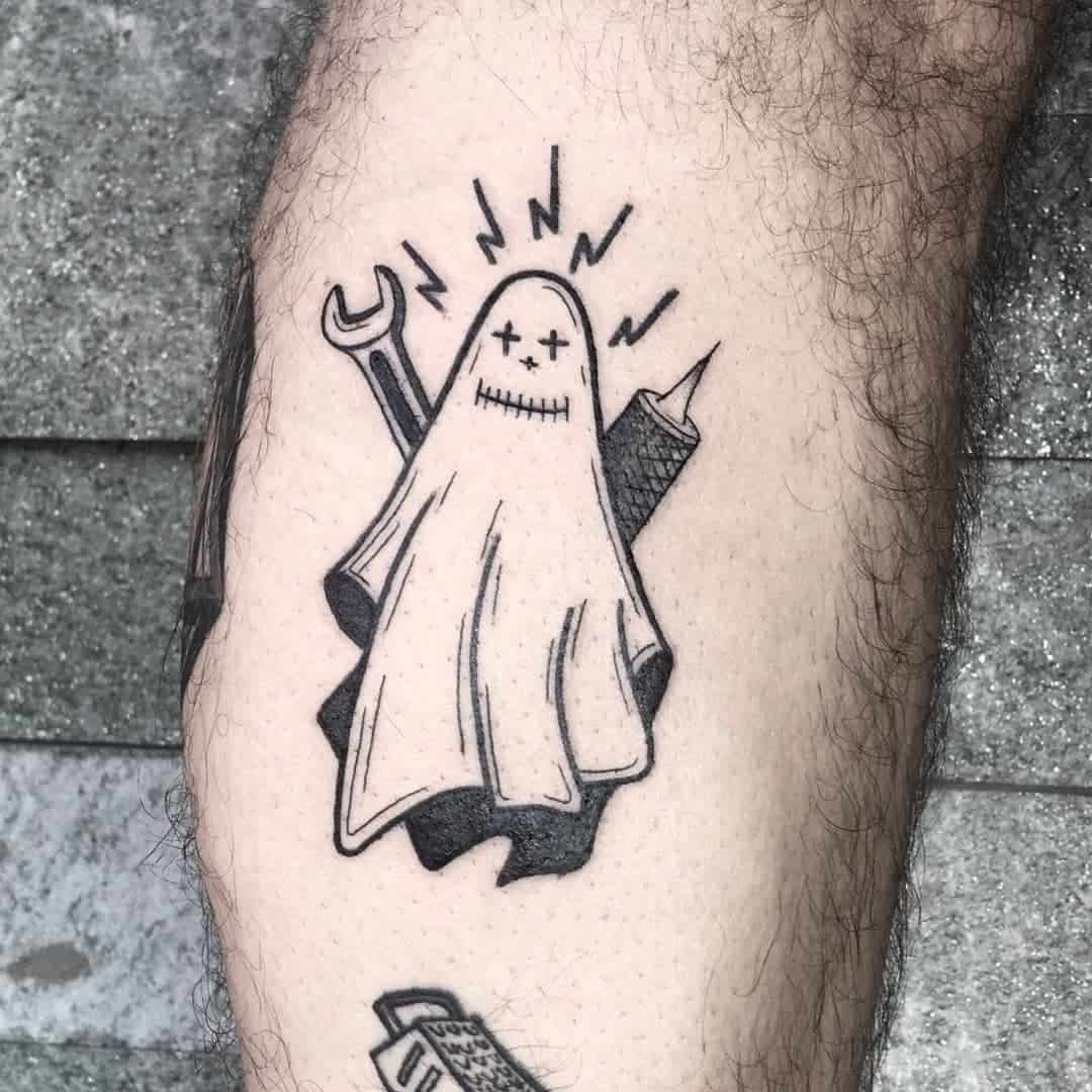 Tatuaje Pequeño Fantasma 
