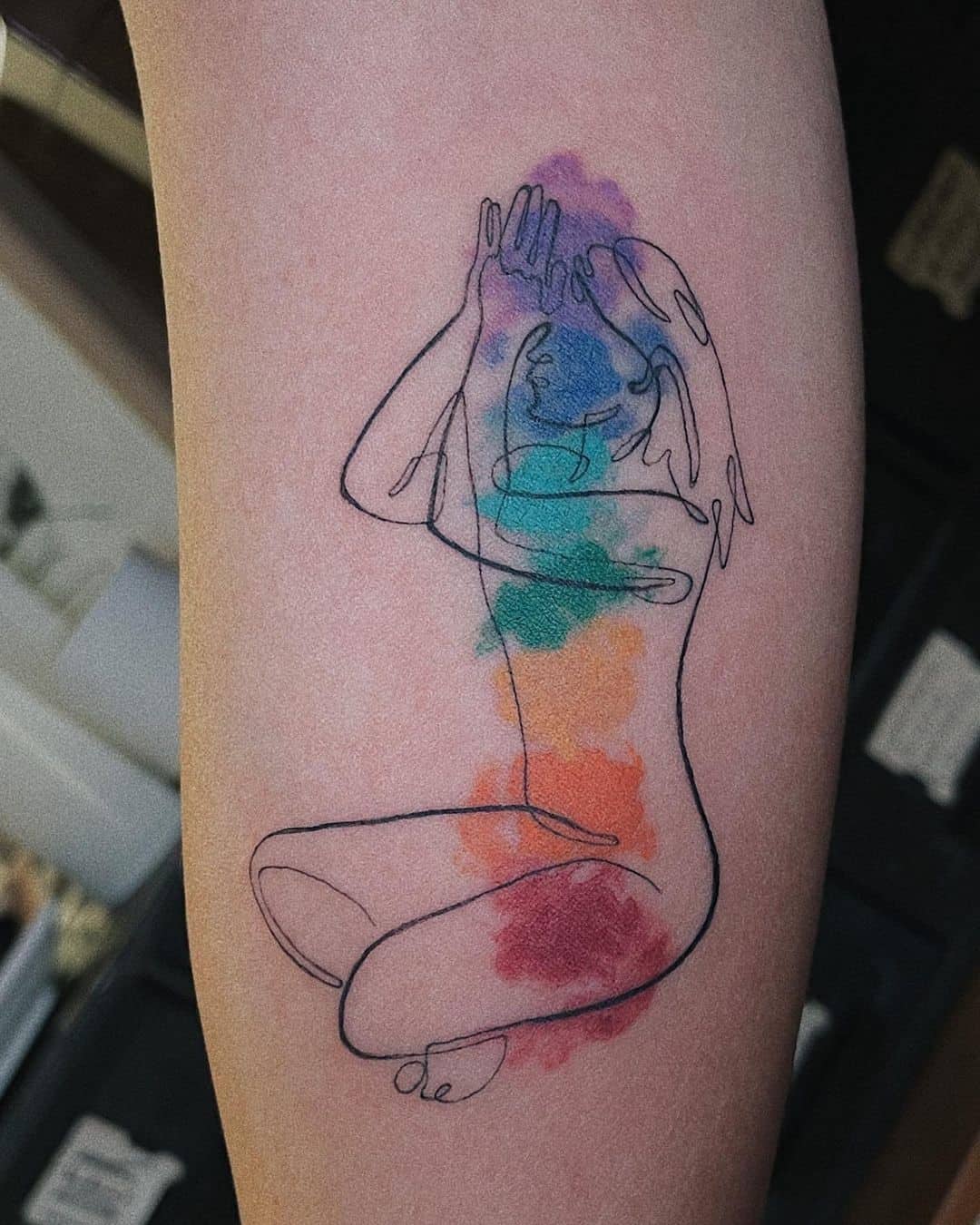 Símbolo de tatuaje de chakra pacífico 