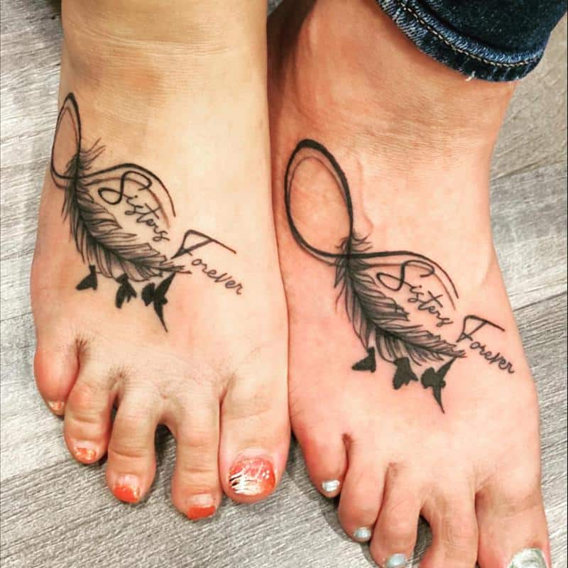 Mejor amigo tatuaje para las piernas 3