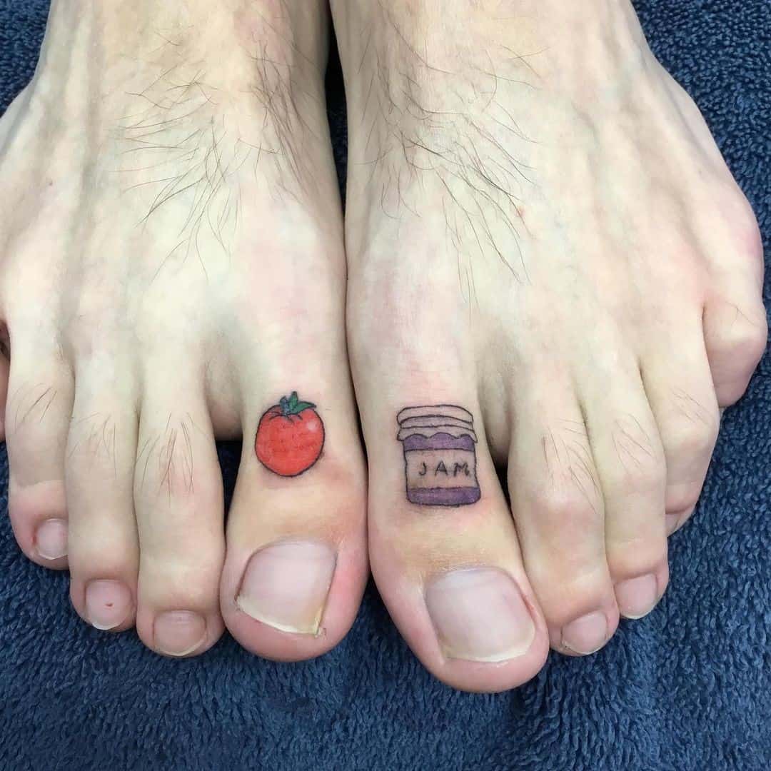 Tatuaje Dedo Del Pie De Tomate 